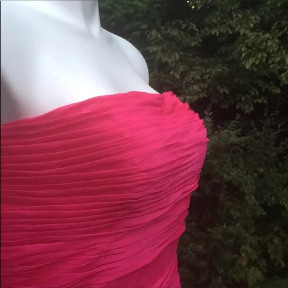 Monique Lhuillier ruched dress size 14 - Picture 7 of 7